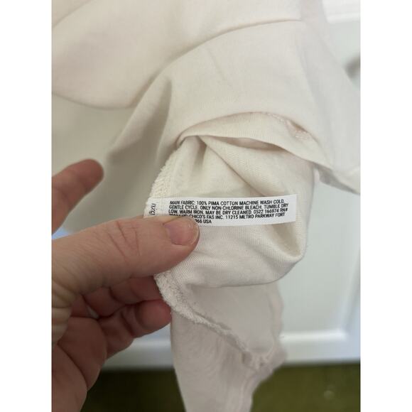 Soma Wknd Pima Cotton Short Sleeve Top Size XL Loungewear Sleepwear Minimal - Picture 4 of 4